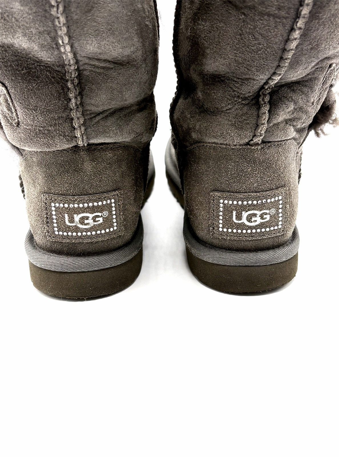 Ugg UGG Glam Bailey Button Sheepskin Suede Winter Boots Size US 5 / IT 35 - 9 Thumbnail