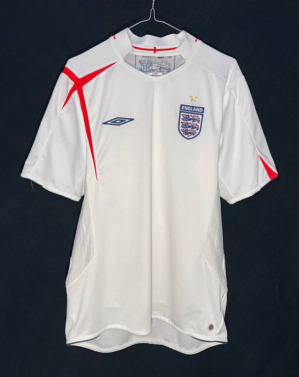 Umbro × Vintage Umbro England home 2005 - 2007 football shirt jersey soccer Size US L / EU 52-54 / 3 - 1 Thumbnail