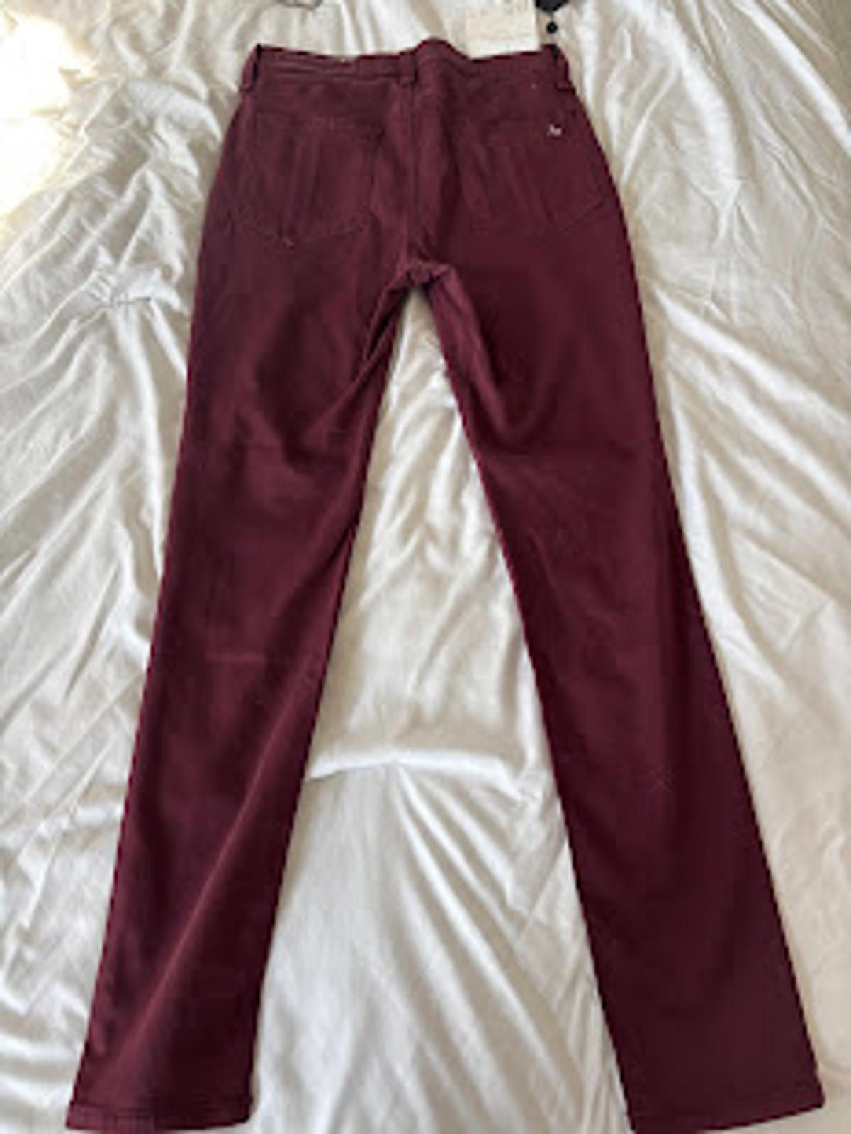 Rag & Bone rag & bone High Rise Skinny Ankle Burgandy Size 28 NWT Size 28" / US 6 / IT 42 - 2 Thumbnail