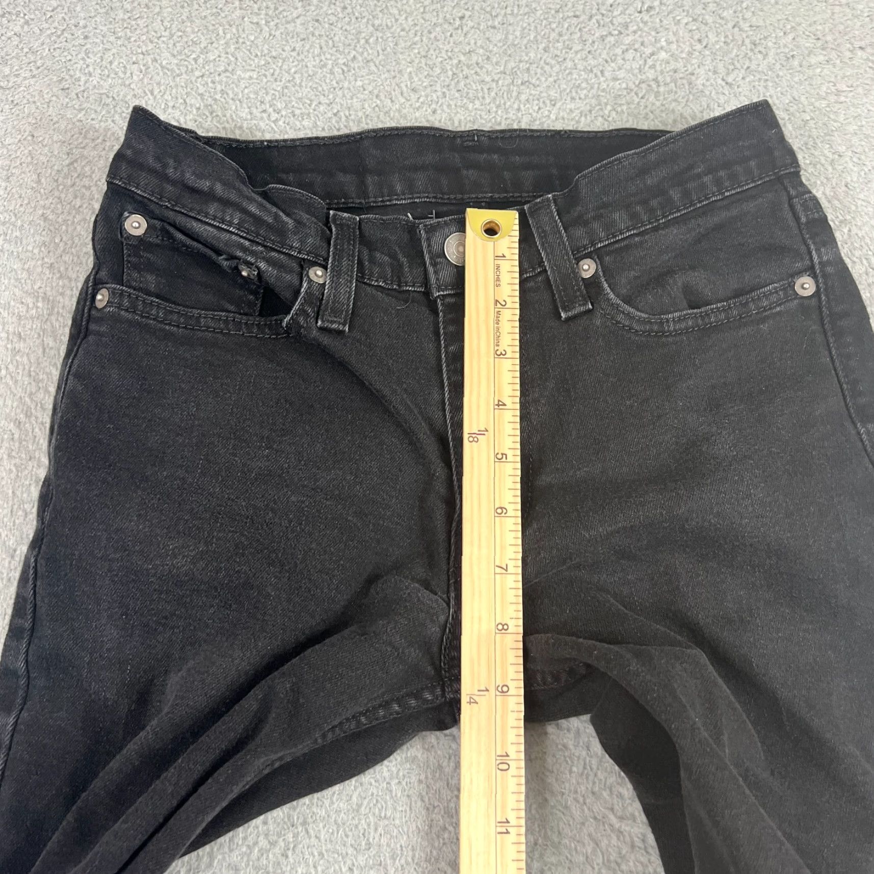 Levi's VINTAGE Levi's 511 Jeans Men 28x29 Black Straight Dark Wash Denim Slim Fit Casual Size US 34 / EU 50 - 3 Thumbnail