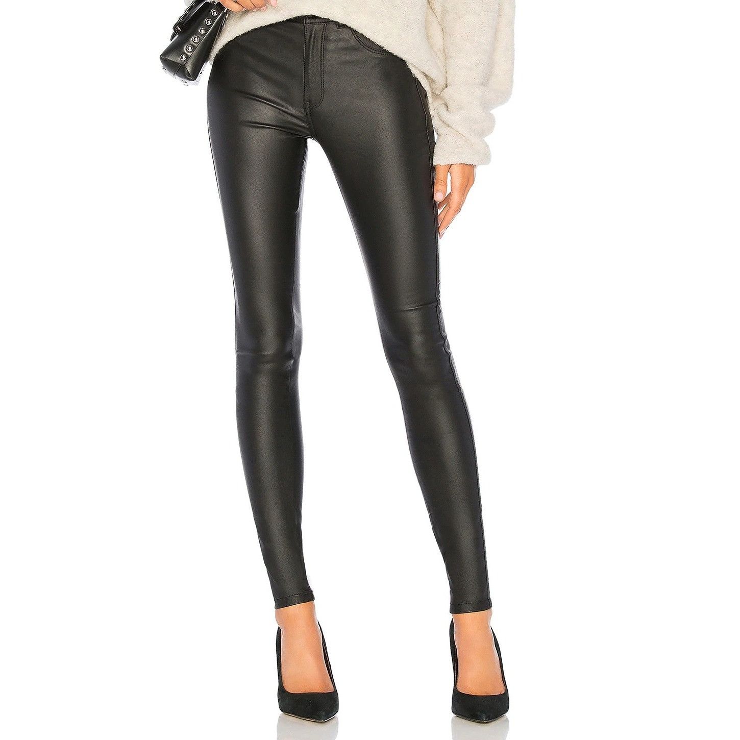 Dr. Denim Dr. Denim Coated Black Plenty Jeans Size 26" / US 2 / IT 38 - 1 Thumbnail