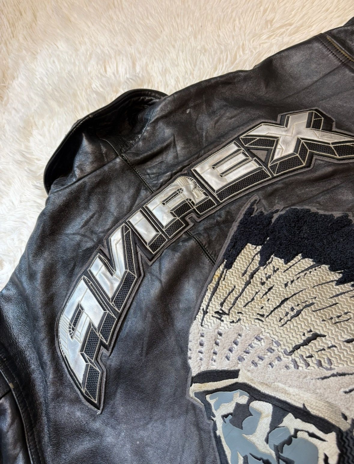 Avirex Avirex Vintage Leather Jacket Rare Native American Mens XXL Size US XXL / EU 58 / 5 - 6 Thumbnail