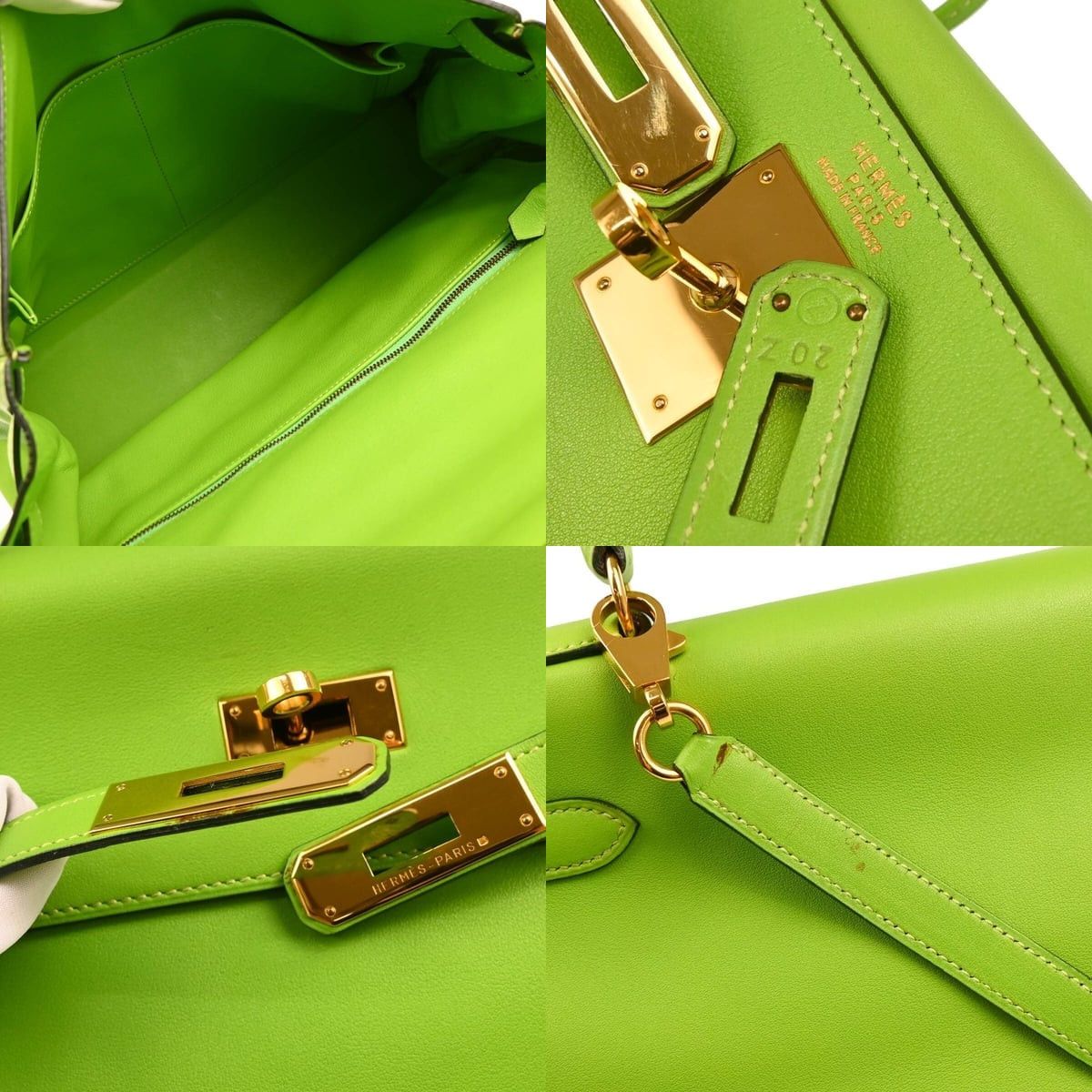 Hermes Hermès Leather Kelly Gulliver With Gold Hardware Handbag Size ONE SIZE - 3 Thumbnail
