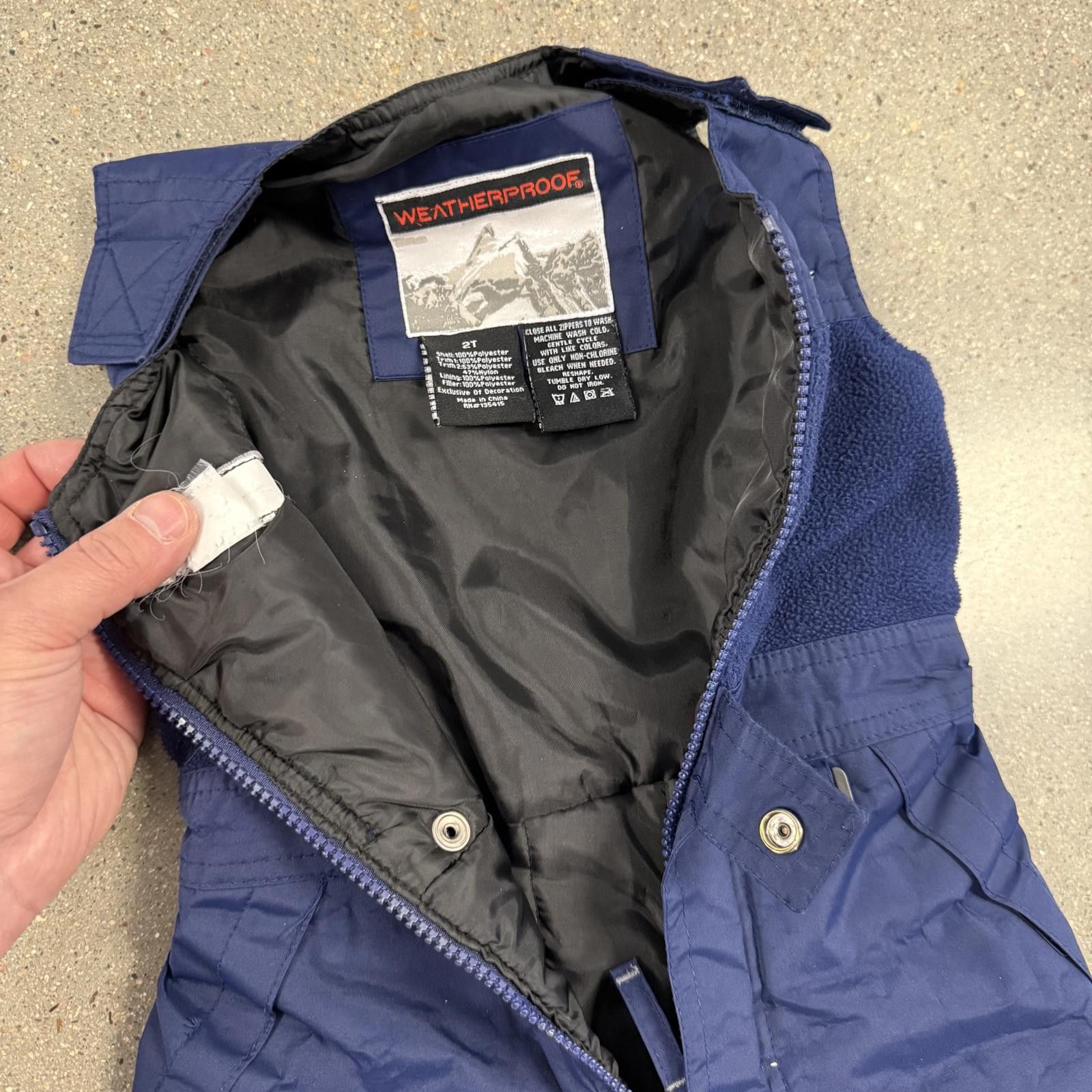 Weatherproof Kids WEATHERPROOF Insulated Snowsuit Warm Navy 2T Size US XXS / EU 40 - 6 Thumbnail