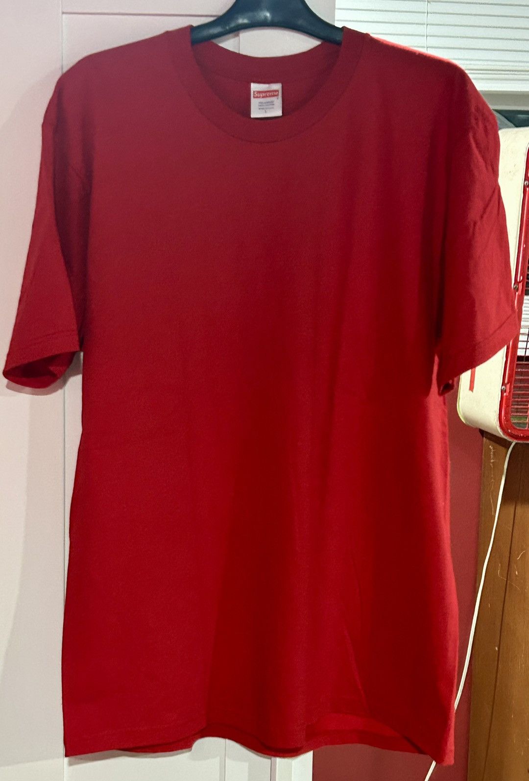 Supreme Supreme Men’s Red Blank Tee Size Large Size US L / EU 52-54 / 3 - 9 Thumbnail