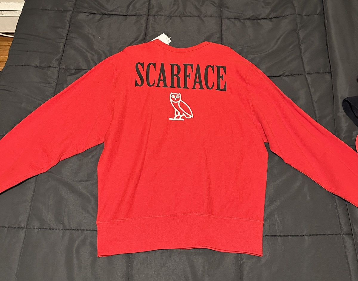 Drake OVO x Scarface Crewneck Red Size US L / EU 52-54 / 3 - 2 Thumbnail