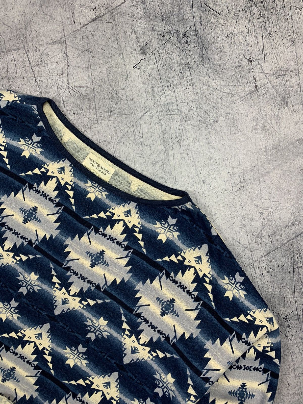 Denim & Supply Ralph Lauren Denim & Supply Ralph Lauren Aztec Patter Sweatshirt Cropped Size S / US 4 / IT 40 - 2 Thumbnail