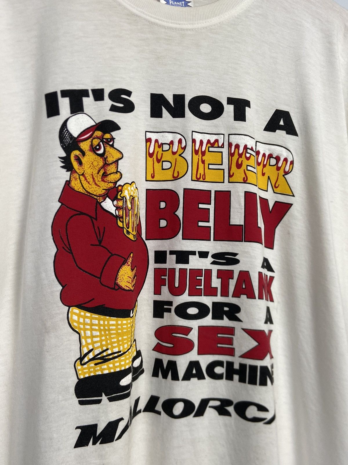 Vintage 90s It's Not a Beer Belly It's a Sex Machine Funny Tee Size US XL / EU 56 / 4 - 4 Thumbnail