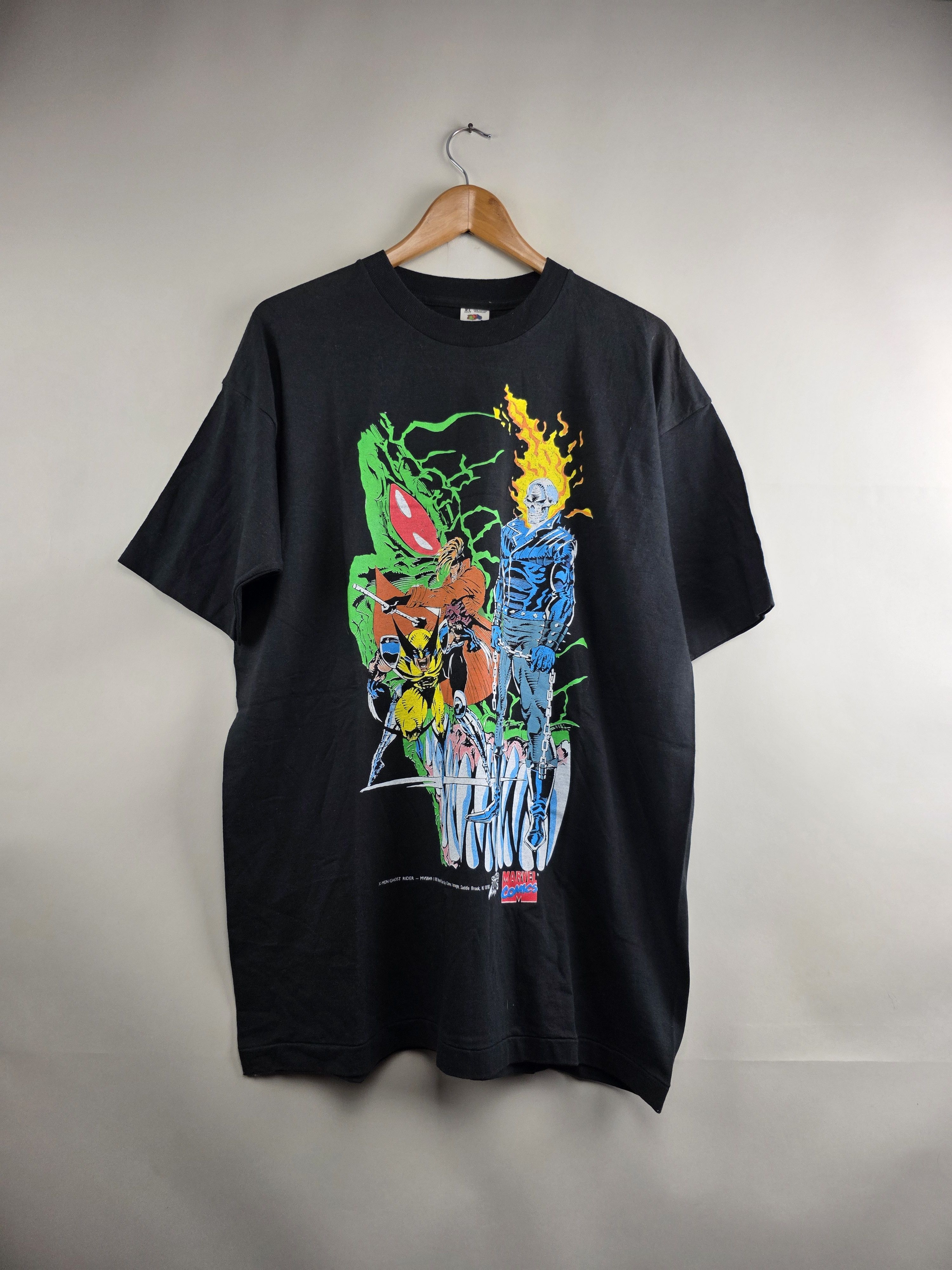 Marvel Comics × Vintage 1993 Marvel Comics X Men Ghost Rider Wolverine XL 23" 31" Size US XL / EU 56 / 4 - 7 Thumbnail