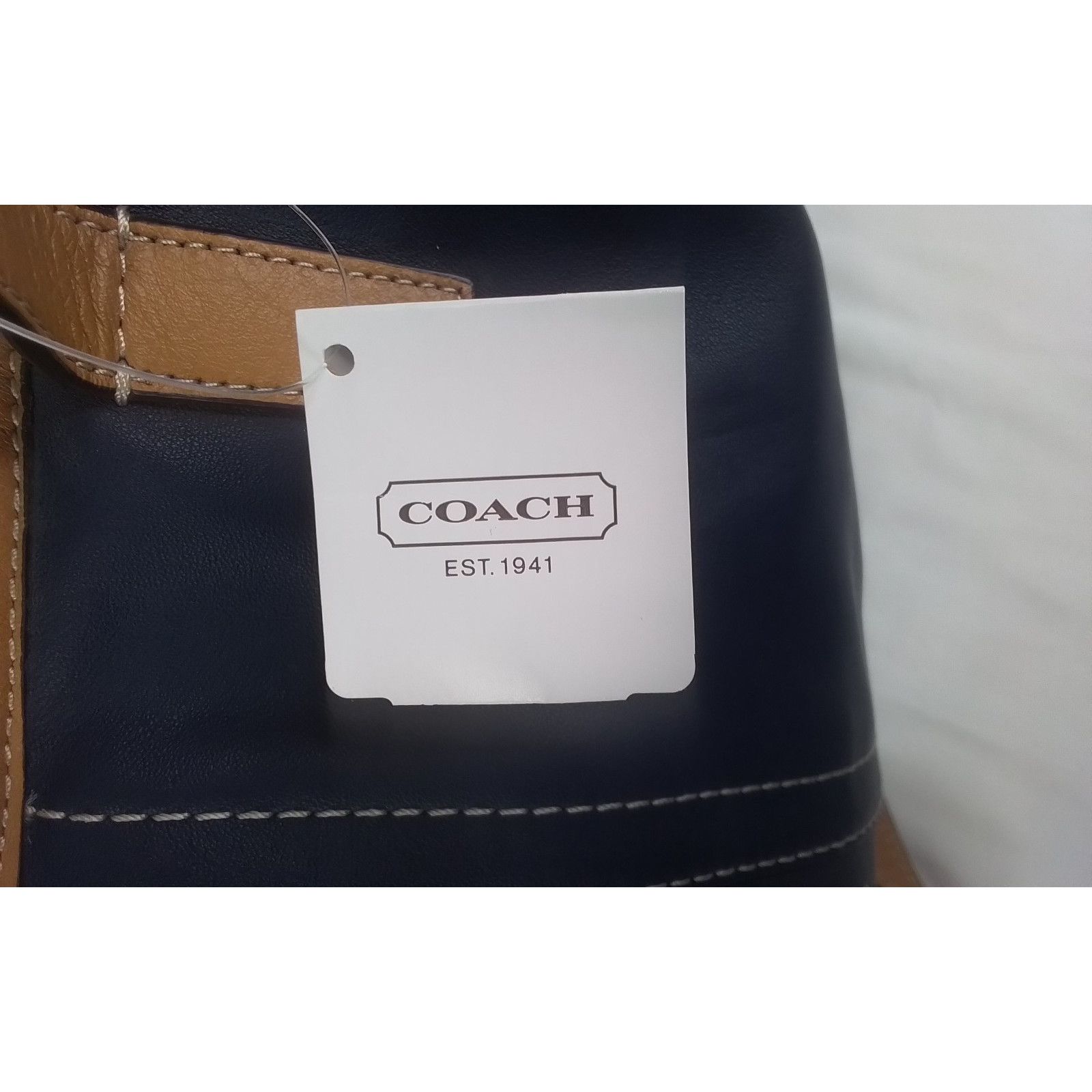 Coach Coach Hadley 2-Way Shoulder Bag Blue Leather Purse NWT Size ONE SIZE - 9 Thumbnail