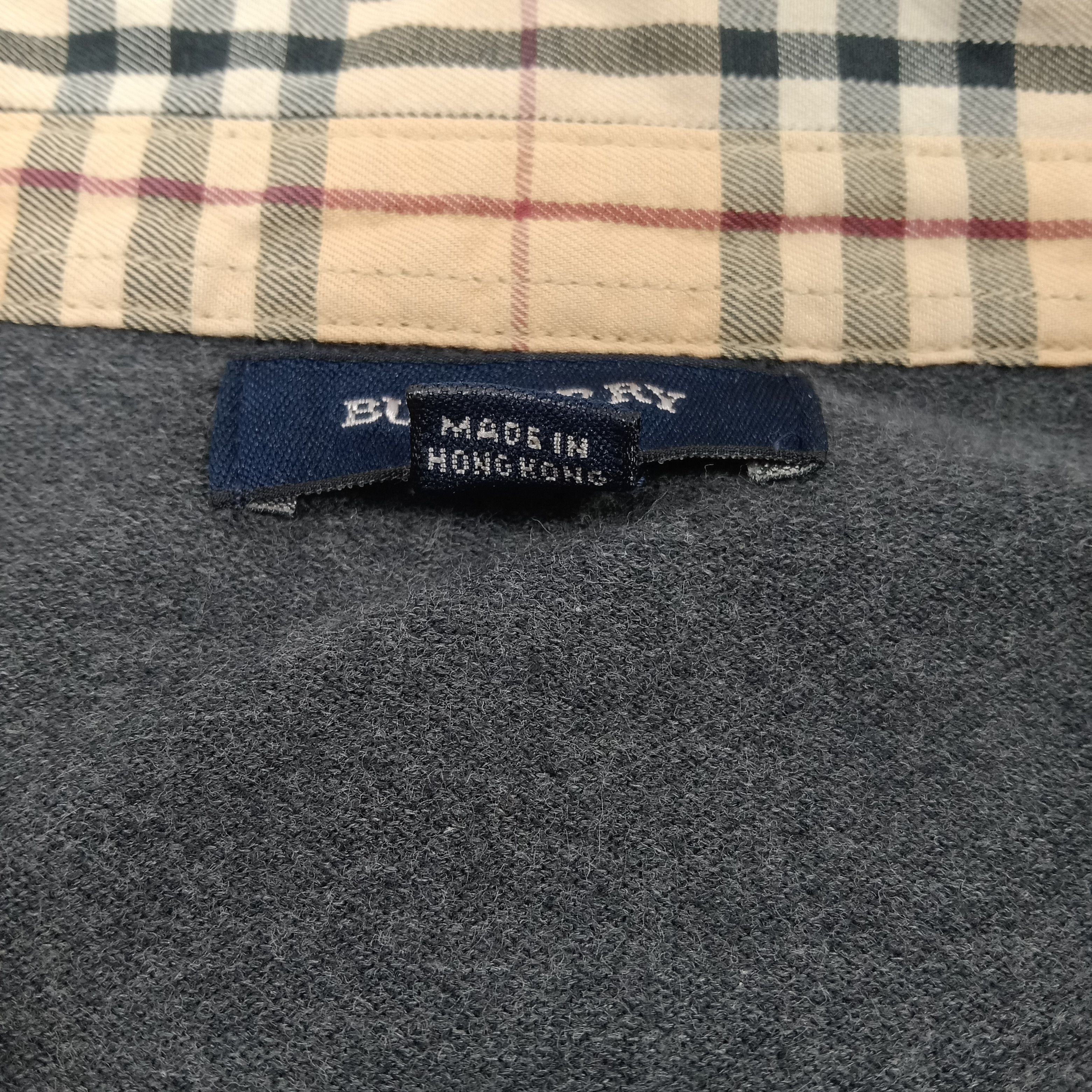 Burberry × Vintage Burberry London Nova Check Designer Polo Shirt Size US L / EU 52-54 / 3 - 4 Thumbnail