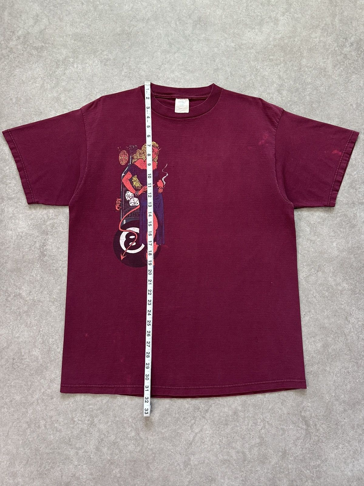 Vintage Vintage Frank Kozik Art Shirt Devil Girl Smoking 8 Ball Tee Size US XL / EU 56 / 4 - 7 Thumbnail