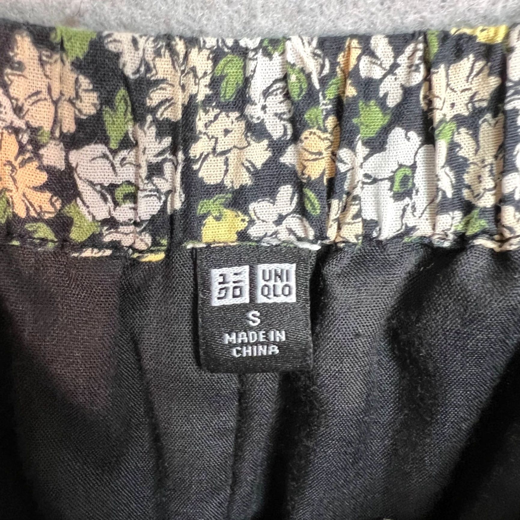 Uniqlo Uniqlo Womens Small Black Floral Cotton Dress Square Neck Puff Sleeves Tiered Dress Size S / US 4 / IT 40 - 4 Thumbnail