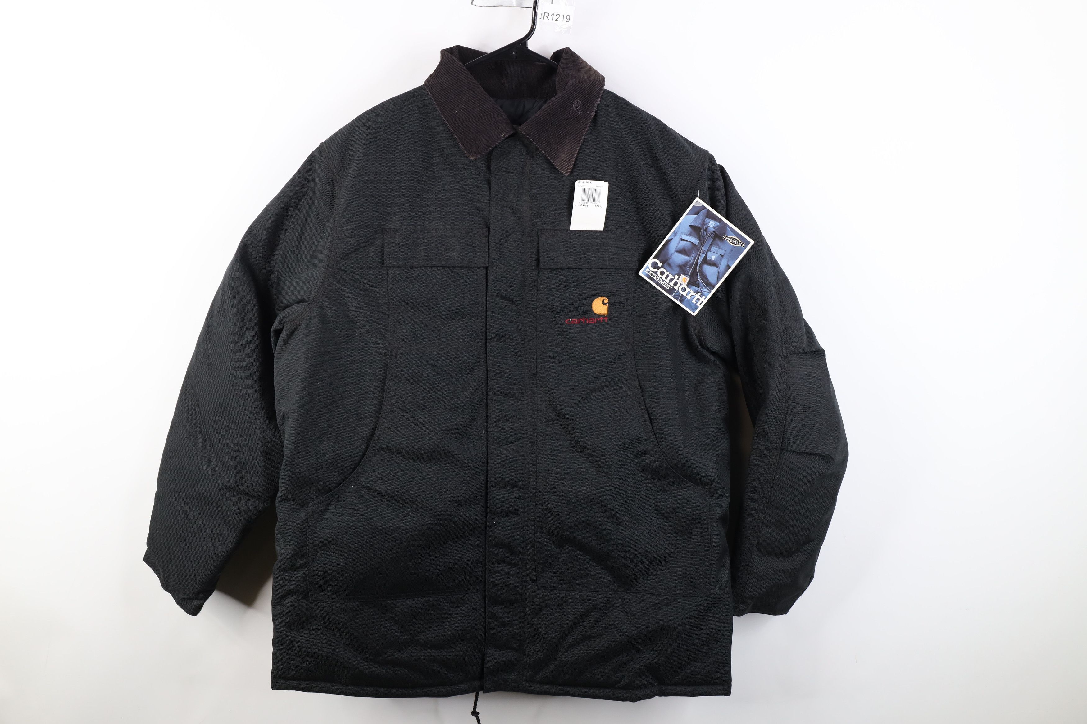Carhartt Deadstock Vintage 90s Carhartt Chore Barn Jacket Black USA Size US XL / EU 56 / 4 - 1 Thumbnail