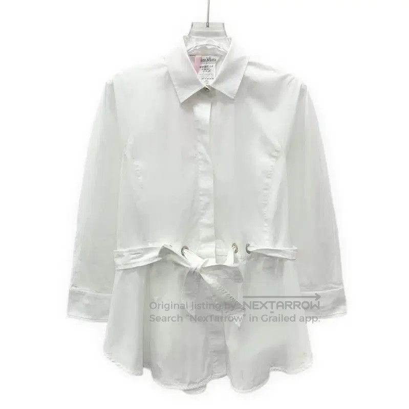 Max Mara MaxMara White Cotton Women's Dress . Size XS / US 0-2 / IT 36-38 - 1 Thumbnail
