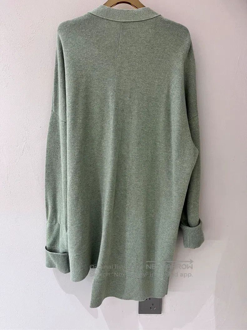 Loewe Loewe V-neck Asymmetric Deer Pattern Jacquard Long Sleeve Size S / US 4 / IT 40 - 2 Thumbnail