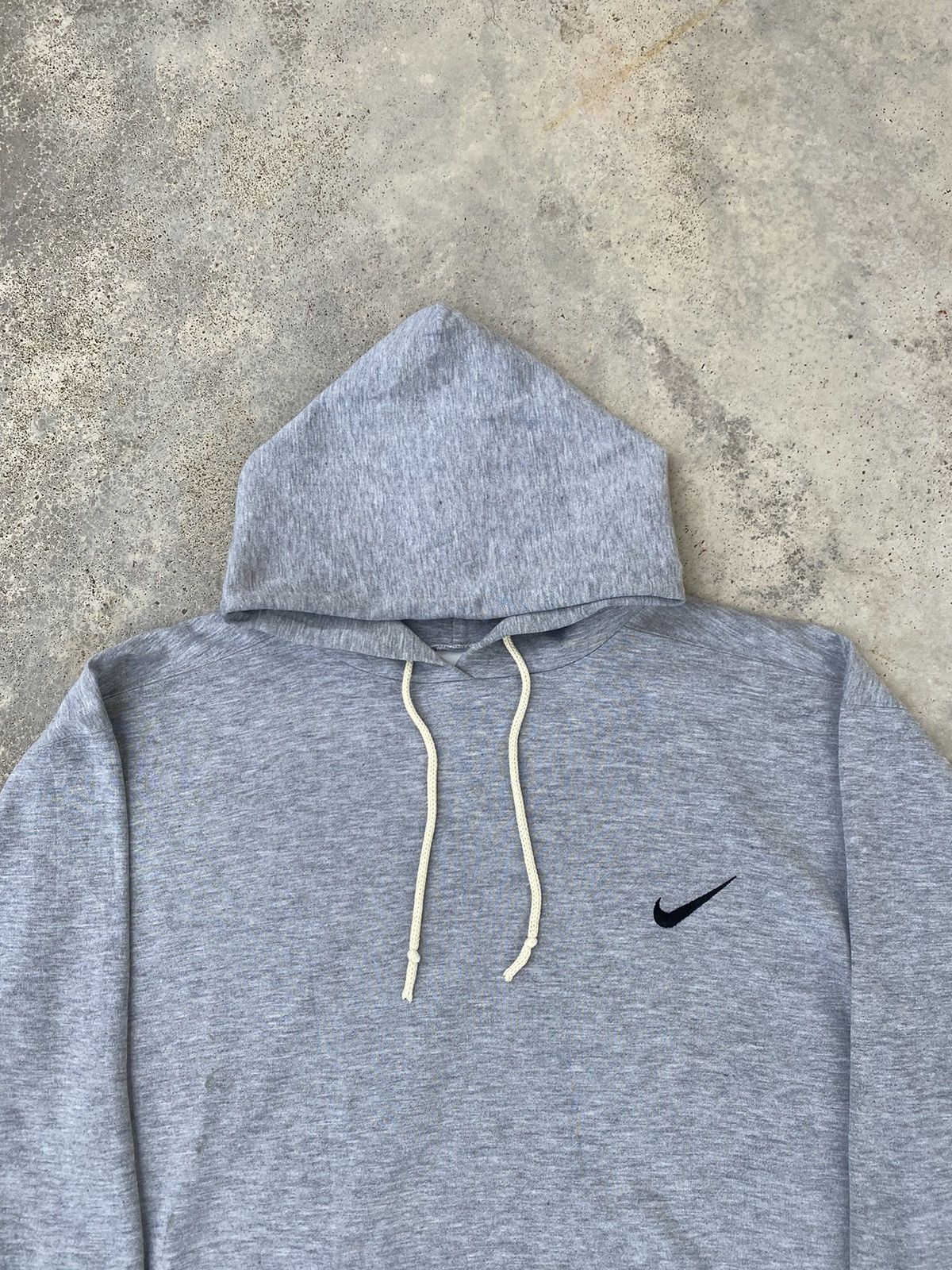 Vintage Vintage 90’s Nike Small Swoosh Hoodie Size US XL / EU 56 / 4 - 2 Thumbnail