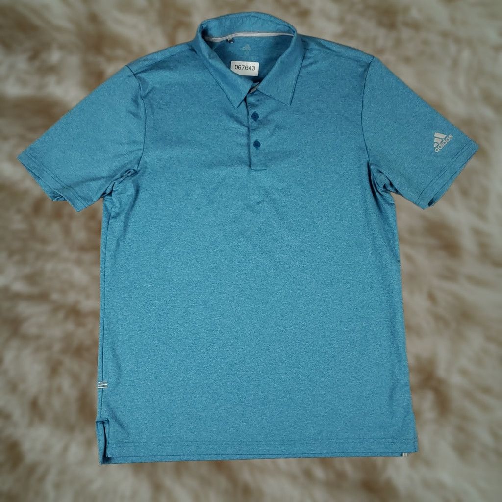 Adidas Adidas Polo Shirt Mens Size Medium Blue Golf Casual Short Sleeve Size US M / EU 48-50 / 2 - 1 Thumbnail
