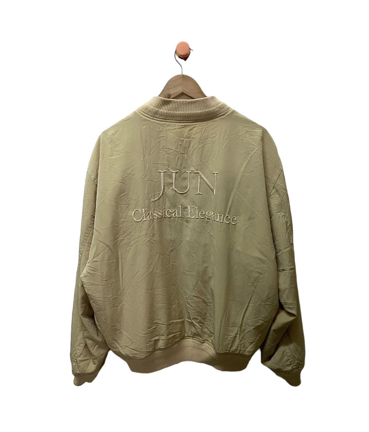 Designer × Japanese Brand Jun Men Embroidery Big Logo Reversible Bomber Jacket Size US XL / EU 56 / 4 - 9 Thumbnail