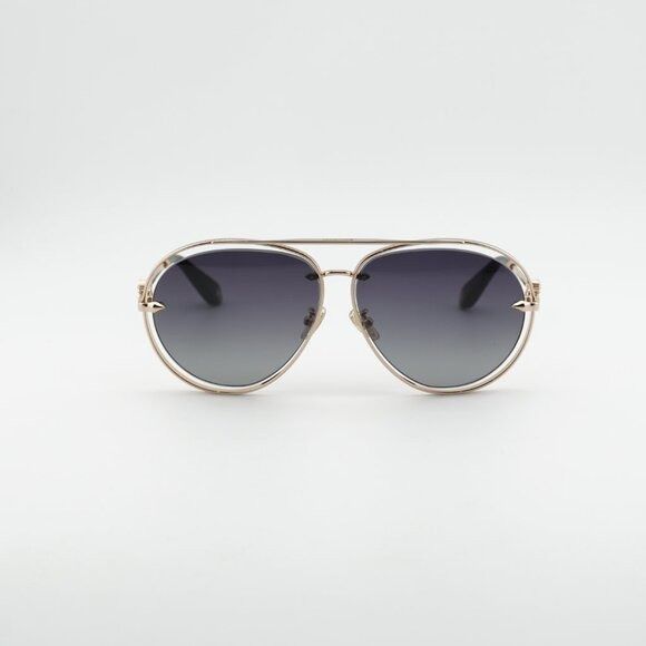 Roberto Cavalli SRC032M 0300 Sunglasses Gold Aviator Frame  display picture 1