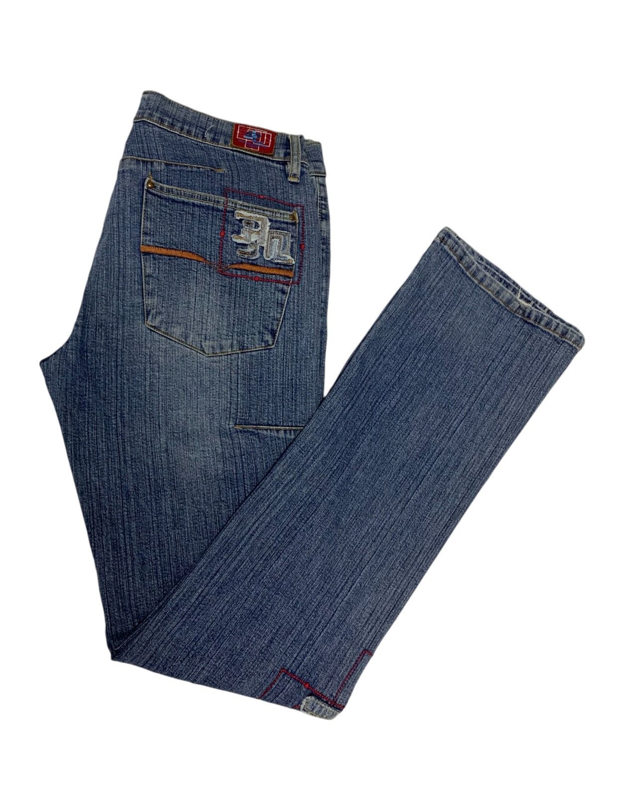Japanese Brand × Le Grande Bleu (L.G.B.) × Pepe Jeans Pepe Jeans Patchwork Slim Stretchable Jeans Size 30" / US 8 / IT 44 - 4 Thumbnail