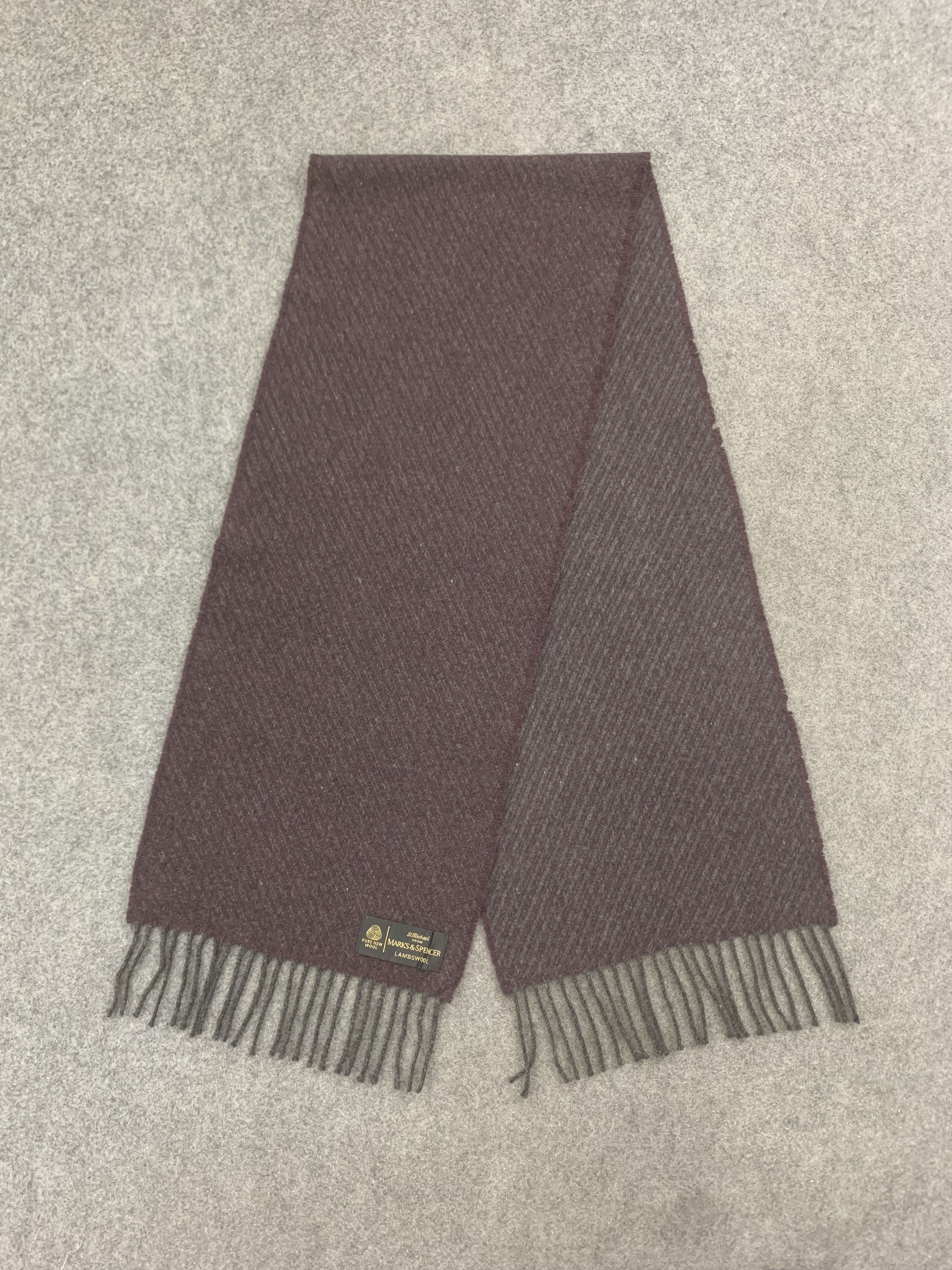 Vintage Marks & Spencer Scarf Wool Muffler Neck Wrap BL9245 Size ONE SIZE - 4 Thumbnail