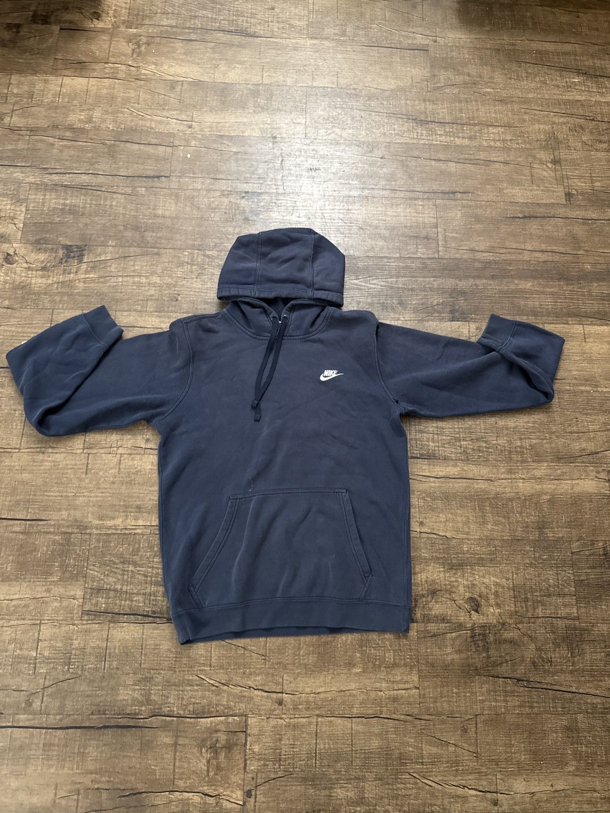 Nike Vintage Navy Blue Nike Hoodie Size US S / EU 44-46 / 1 - 2 Thumbnail