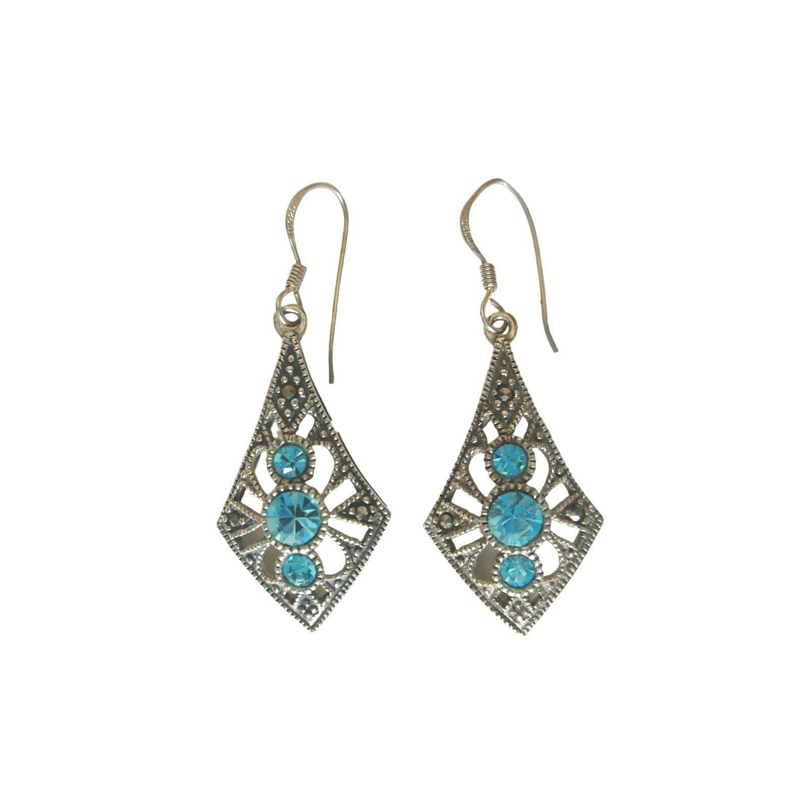 The Unbranded Brand Vintage Women's Earrings Sterling Silver 925 Size ONE SIZE - 1 Thumbnail