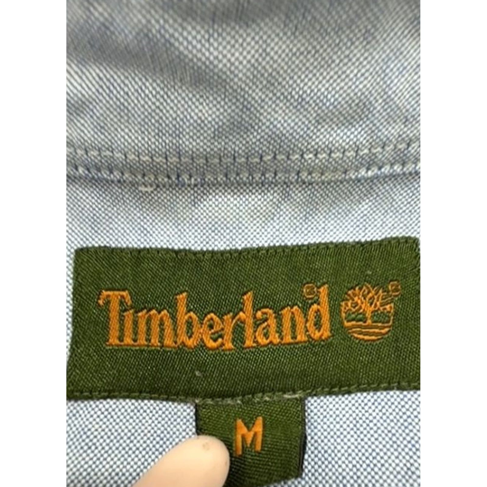 Timberland Timberland Mens Light Blue Button-Down Shirt Size M Casual 100% Cotton Size US M / EU 48-50 / 2 - 4 Thumbnail