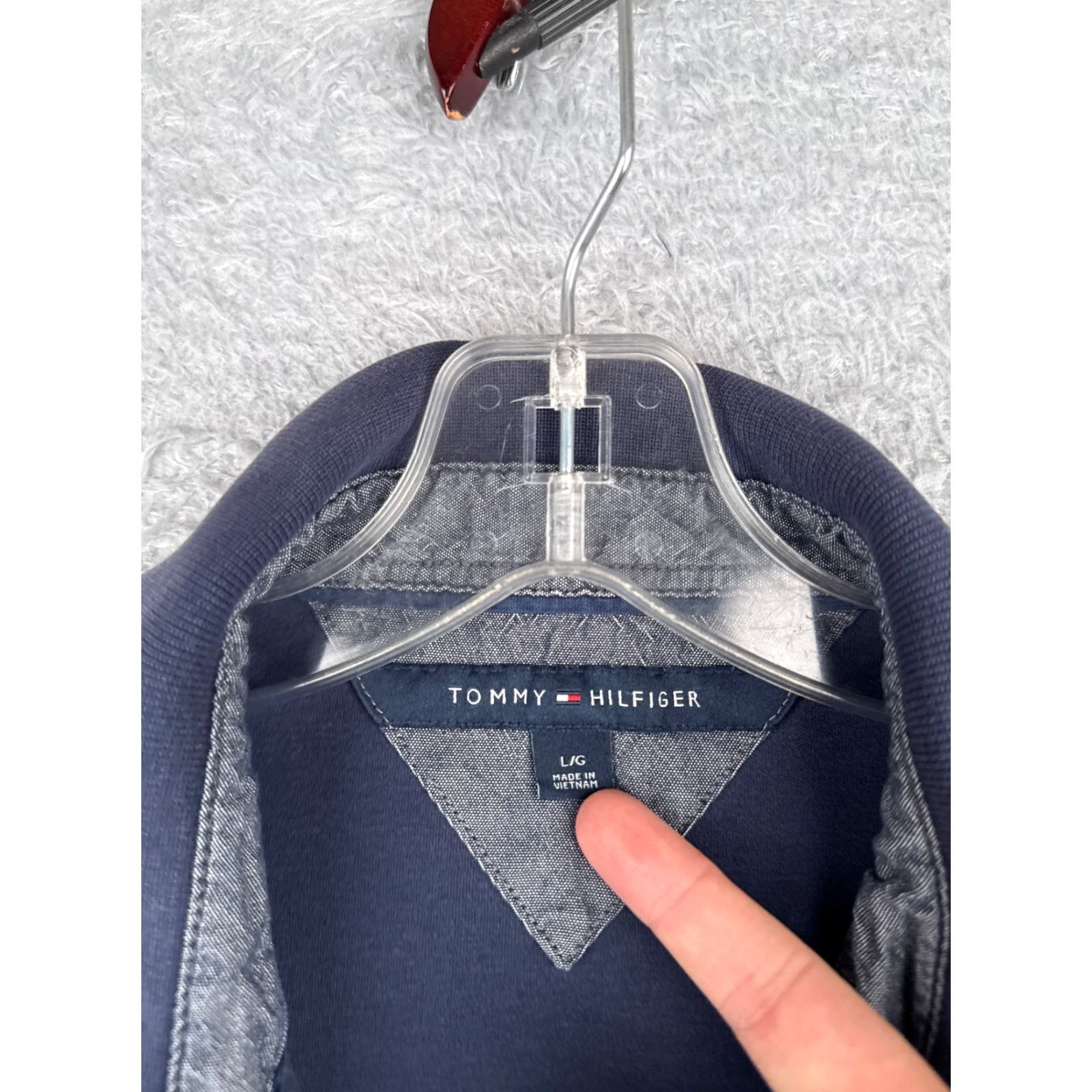 Tommy Hilfiger Tommy Hilfiger Polo Shirt Men Large Blue Classic Fit Short Sleeve 100% Cotton Golf Casual Size US L / EU 52-54 / 3 - 7 Thumbnail