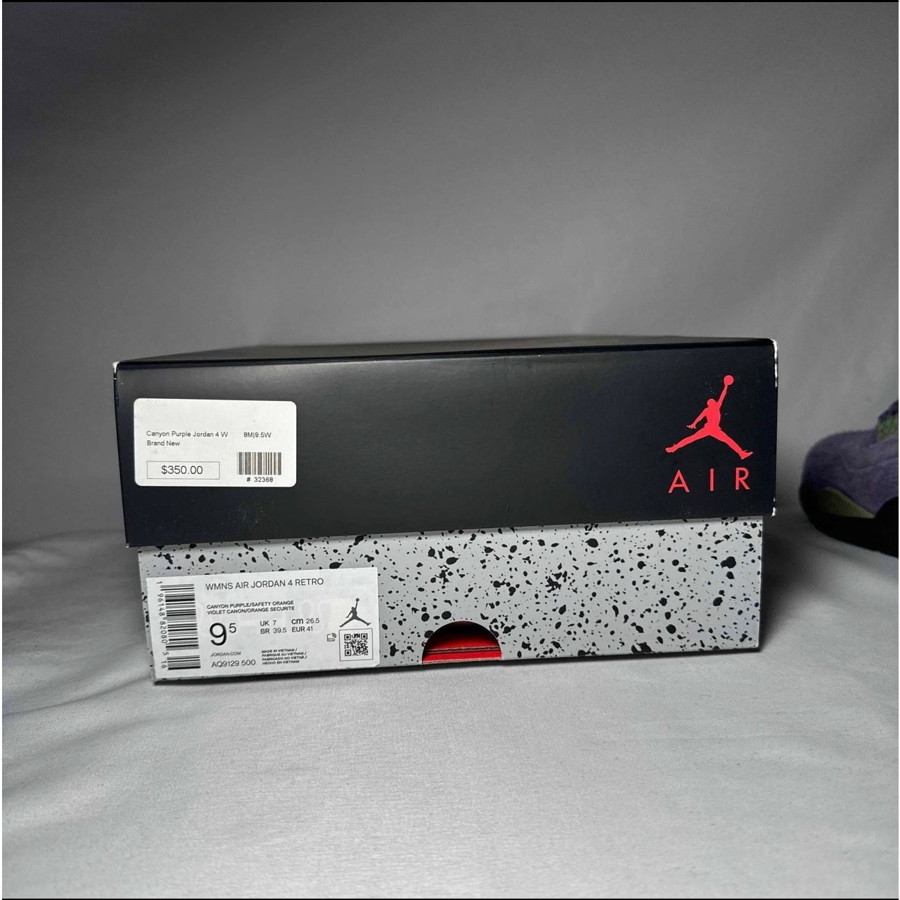 Jordan Brand × Nike Size 9.5 Wmns Air Jordan 4 Retro Canyon Purple Women's Shoes Size US 9.5 / IT 39.5 - 9 Thumbnail