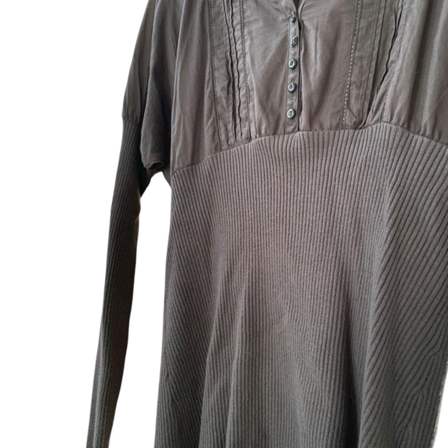 Cop Copine The Cop Copine Grey Long Cuffs Top Size ONE SIZE - 4 Thumbnail