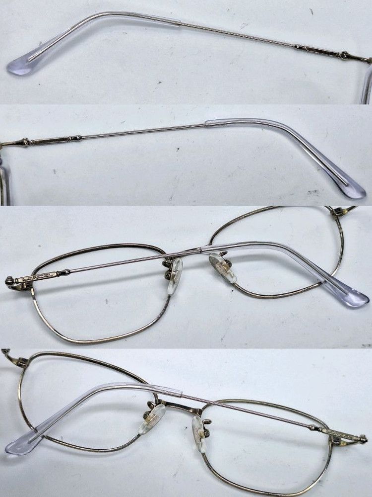Lancel 80s LANCEL Paris Classic Oval Silver Metal Glasses Japan Size ONE SIZE - 2 Thumbnail