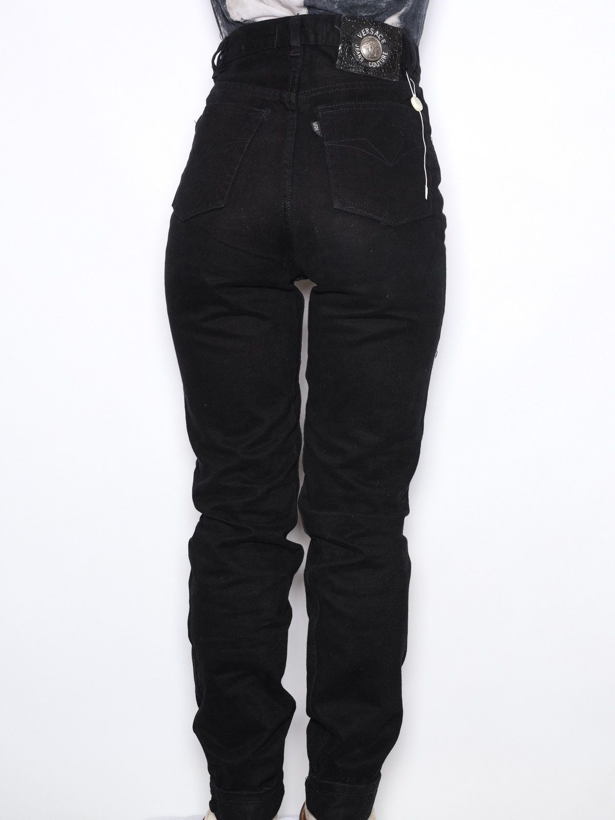 Versace Jeans Couture Versace Jeans Couture Vintage Black Denim Jeans Skinny Pants Size 27" / US 4 / IT 40 - 3 Thumbnail
