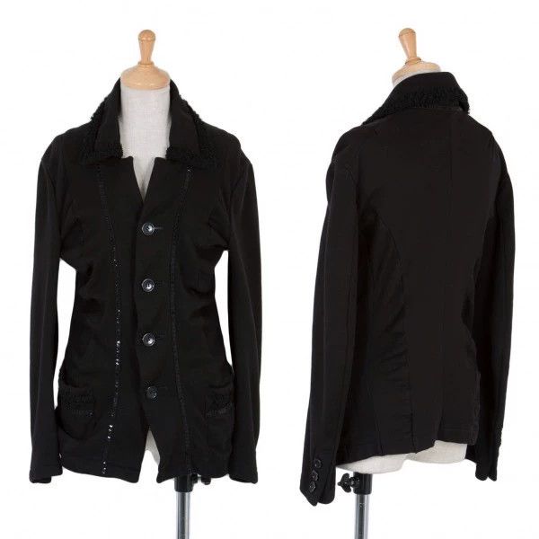 Comme des Garcons Comme des Garcons Retro black sequined coat top Size XS / US 0-2 / IT 36-38 - 1 Thumbnail