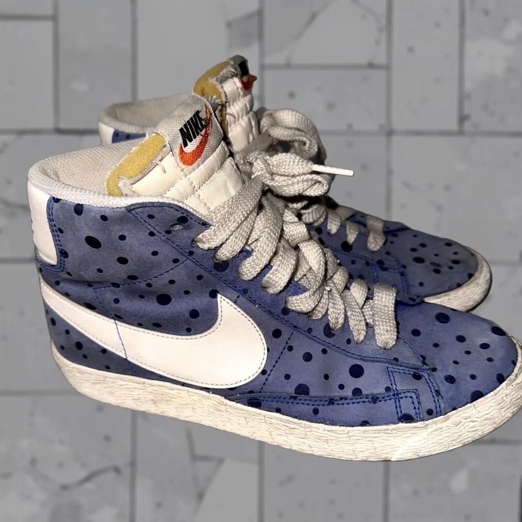 Nike VINTAGE Nike Blazer Mid Suede Women's Blue Sneaker US 7 UK 4.5 EU 38 [518171 410] Racer Size S / US 4 / IT 40 - 1 Thumbnail