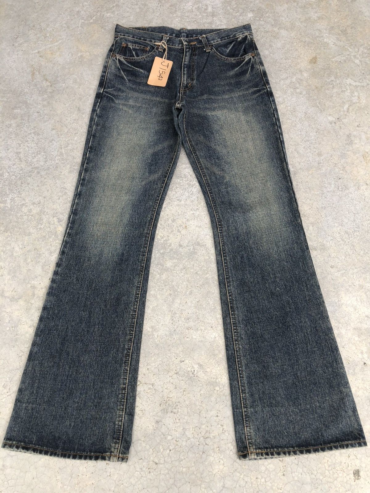 If Six Was Nine Bobson Flared Jeans Mudwash Distressed Jeans Size US 30 / EU 46 - 1 Thumbnail