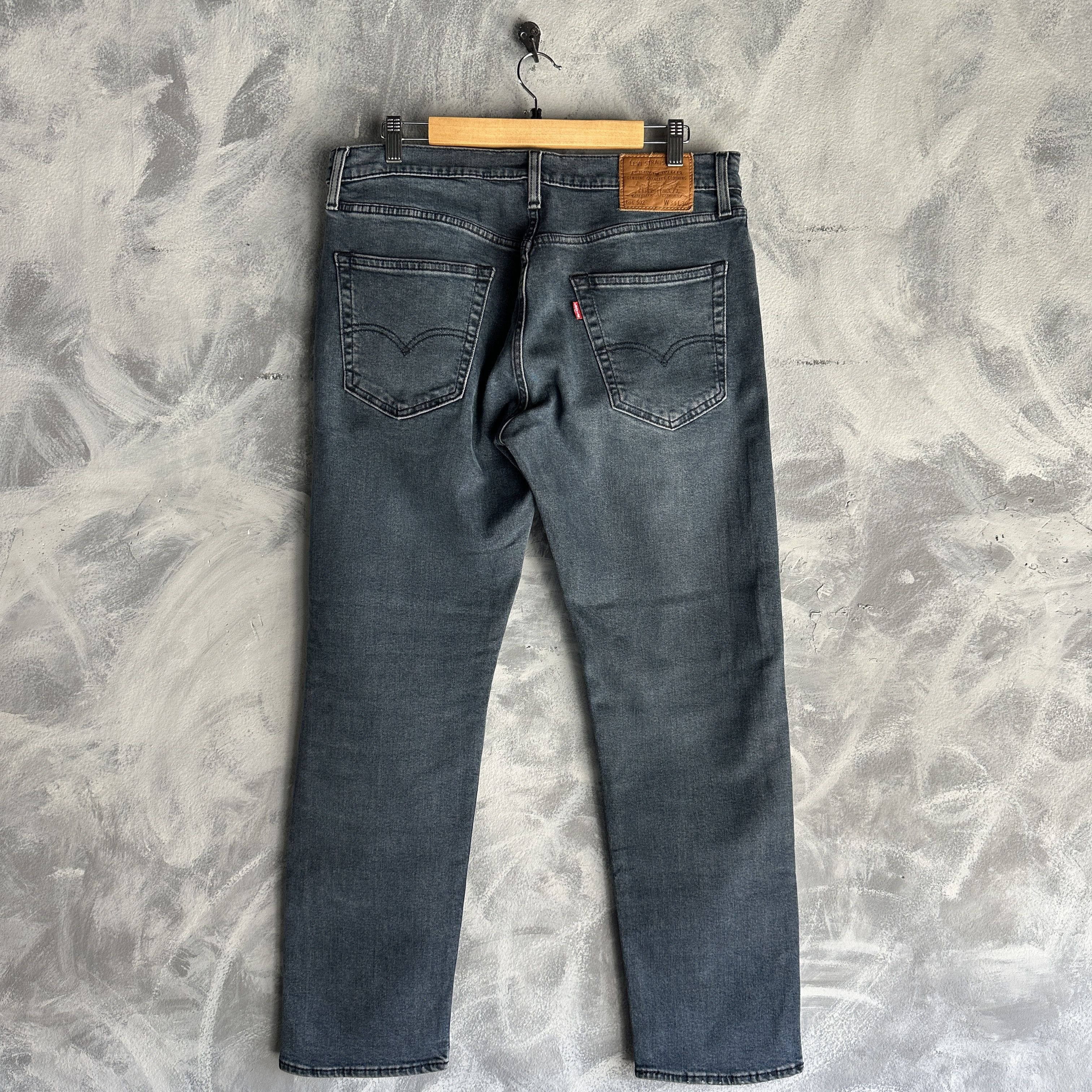 Levi's Levi's 502 Premium Jeans Taper Fit Stretch Denim Big E Size US 34 / EU 50 - 5 Thumbnail