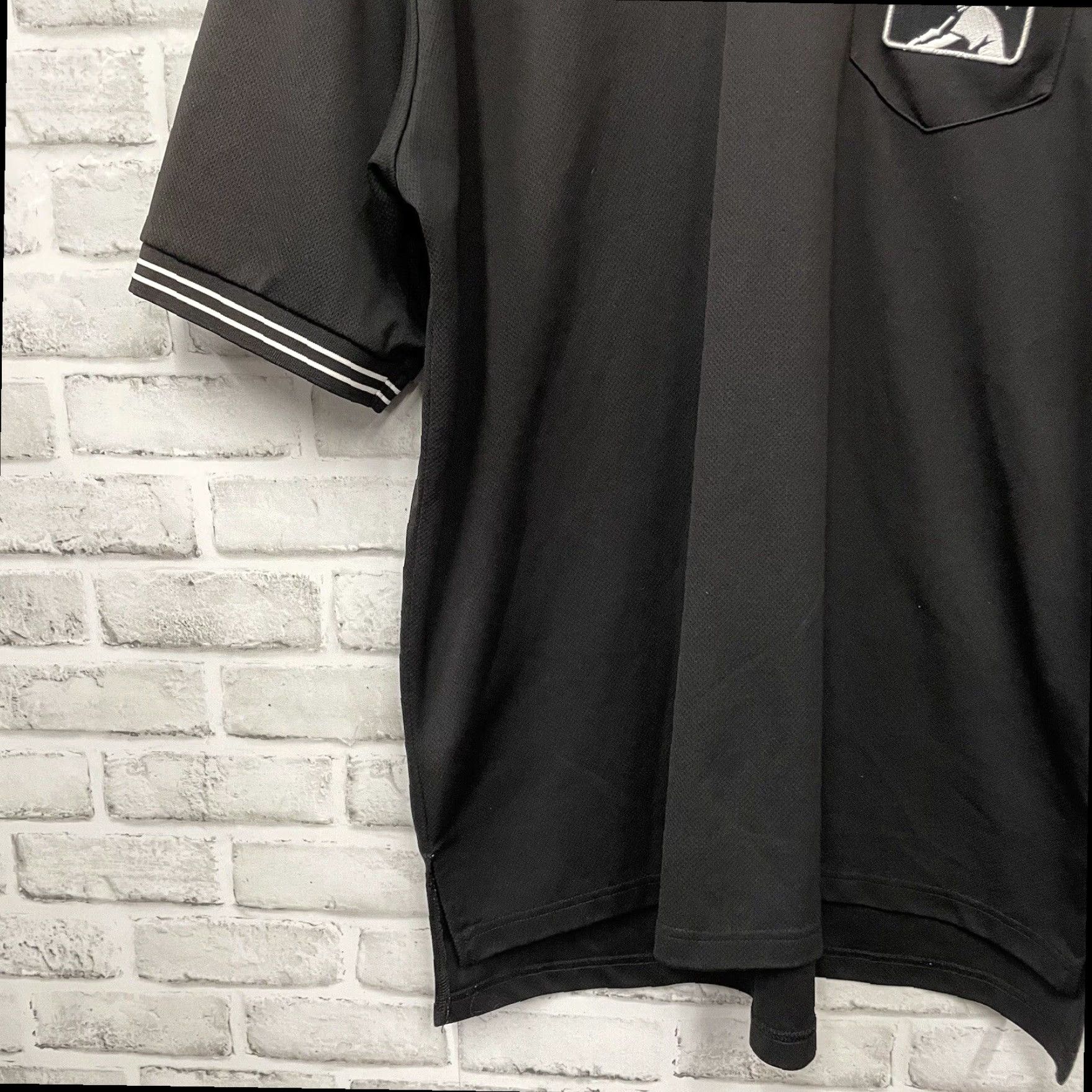 MLB Smitty Performance Black Athletic Polo Shirt Mens XL Size US XL / EU 56 / 4 - 3 Thumbnail
