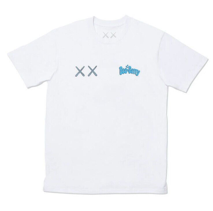 image of New Kaws X Monsters Boo Berry T-Shirt White General Mills, Men's (Size Small)