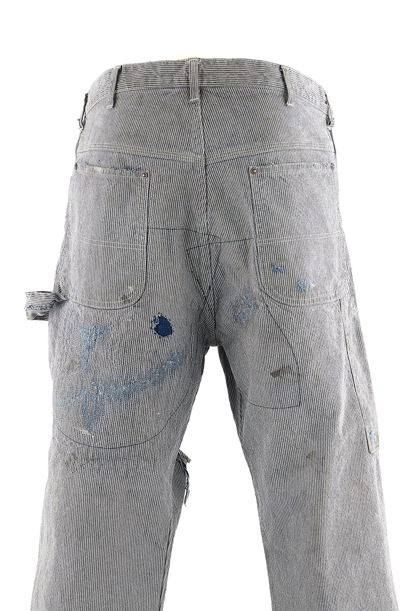 Saint Michael Saint Michael Hickory Distressed Painter Pants Size US 32 / EU 48 - 4 Thumbnail