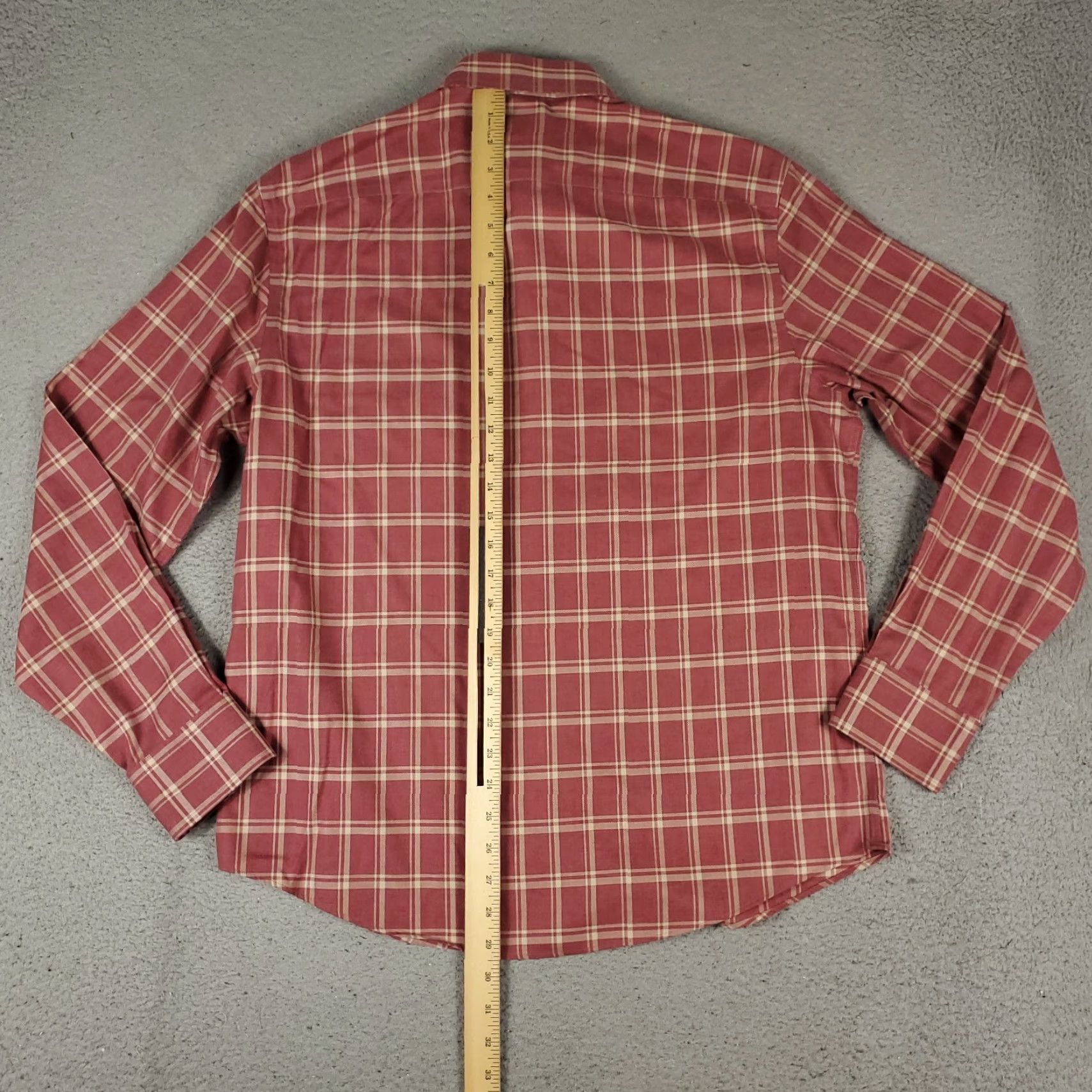 UNTUCKit UNTUCKit Mens Shirt Size Large Red Plaid Slim Fit Button Up Long Sleeve Size US L / EU 52-54 / 3 - 3 Thumbnail