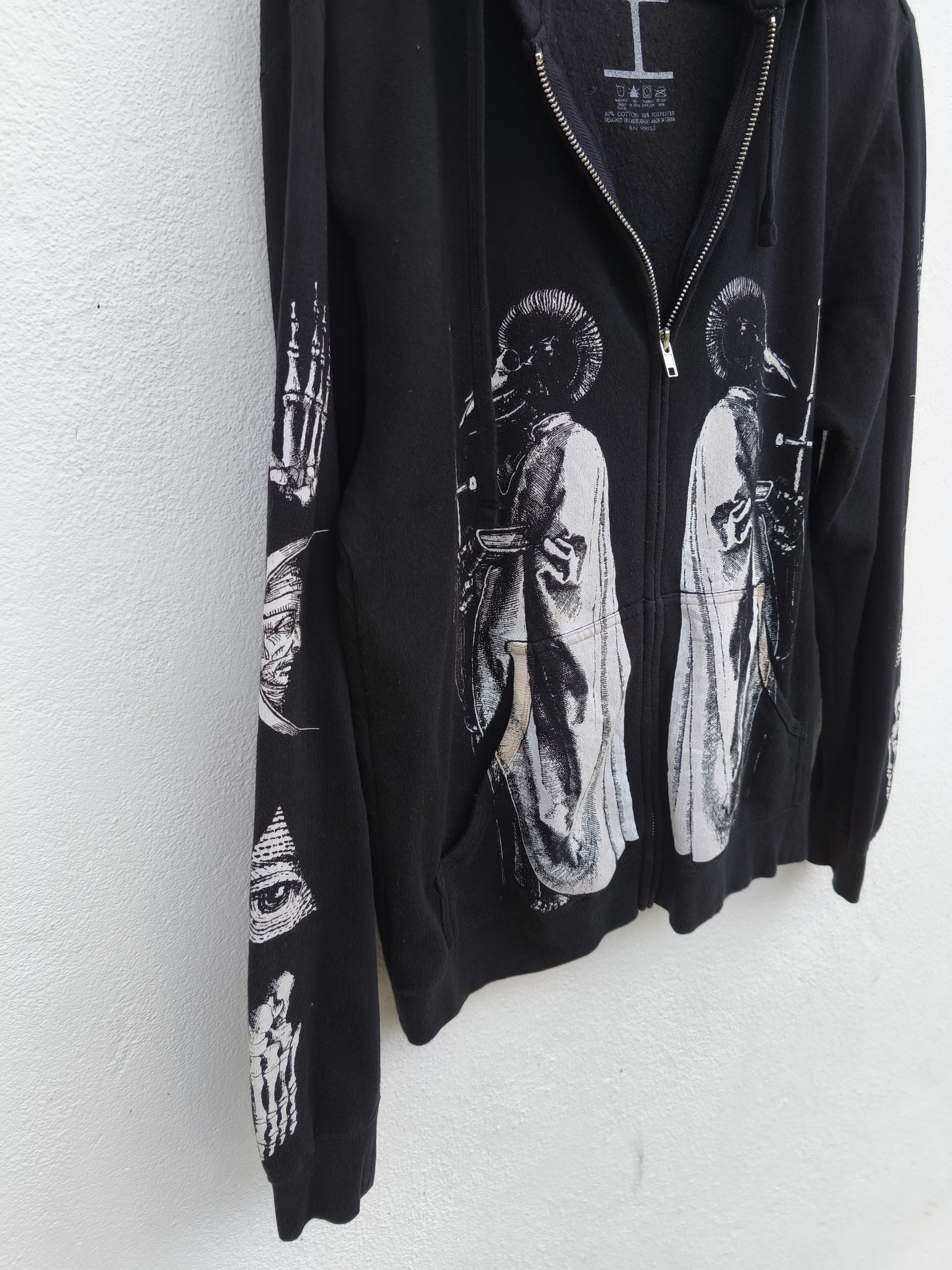 Japanese Brand 🔥 Black Craft zipper hoodies Gothic art Size US M / EU 48-50 / 2 - 5 Thumbnail