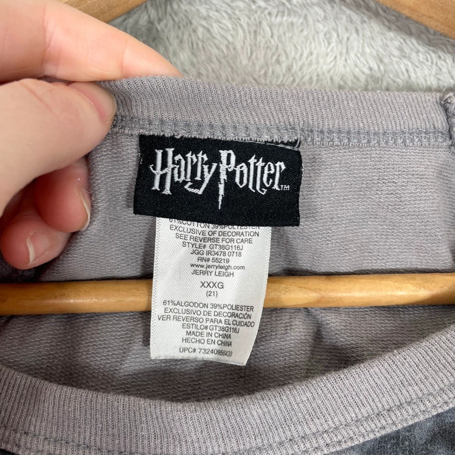 Vintage Harry Potter Sweatshirt Juniors XXXL Gray Tie Dye Hogwarts Alumni Lace Up Size 3XL / US 20-22 - 4 Thumbnail