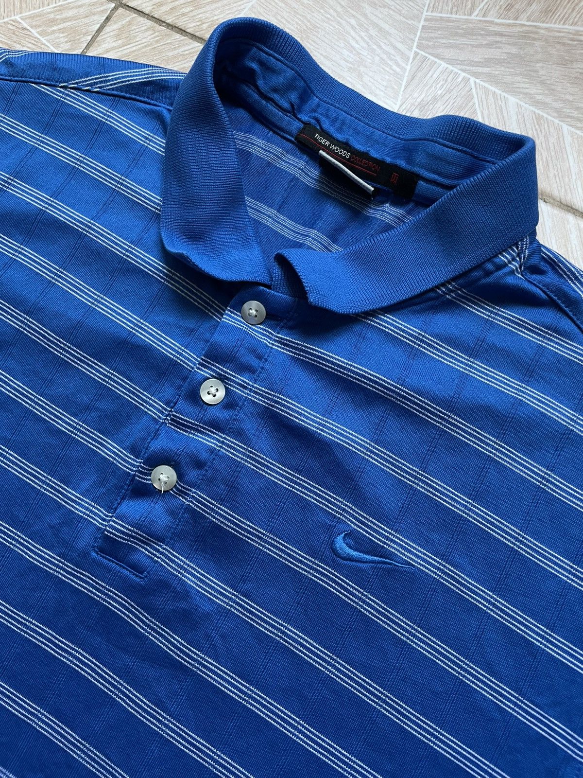 Nike Y2K Rare Vintage Nike Tiger Woods Polo Shirt Mens S Striped Size US S / EU 44-46 / 1 - 2 Thumbnail