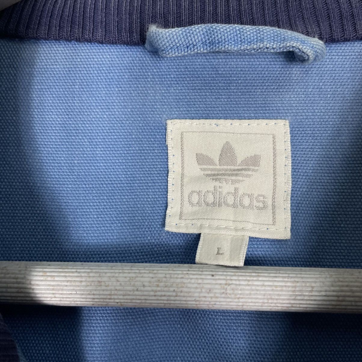 Adidas × Vintage 💥ADIDAS TRAINER BLUE STRIPE DOUBLE POCKET Size US L / EU 52-54 / 3 - 14 Thumbnail