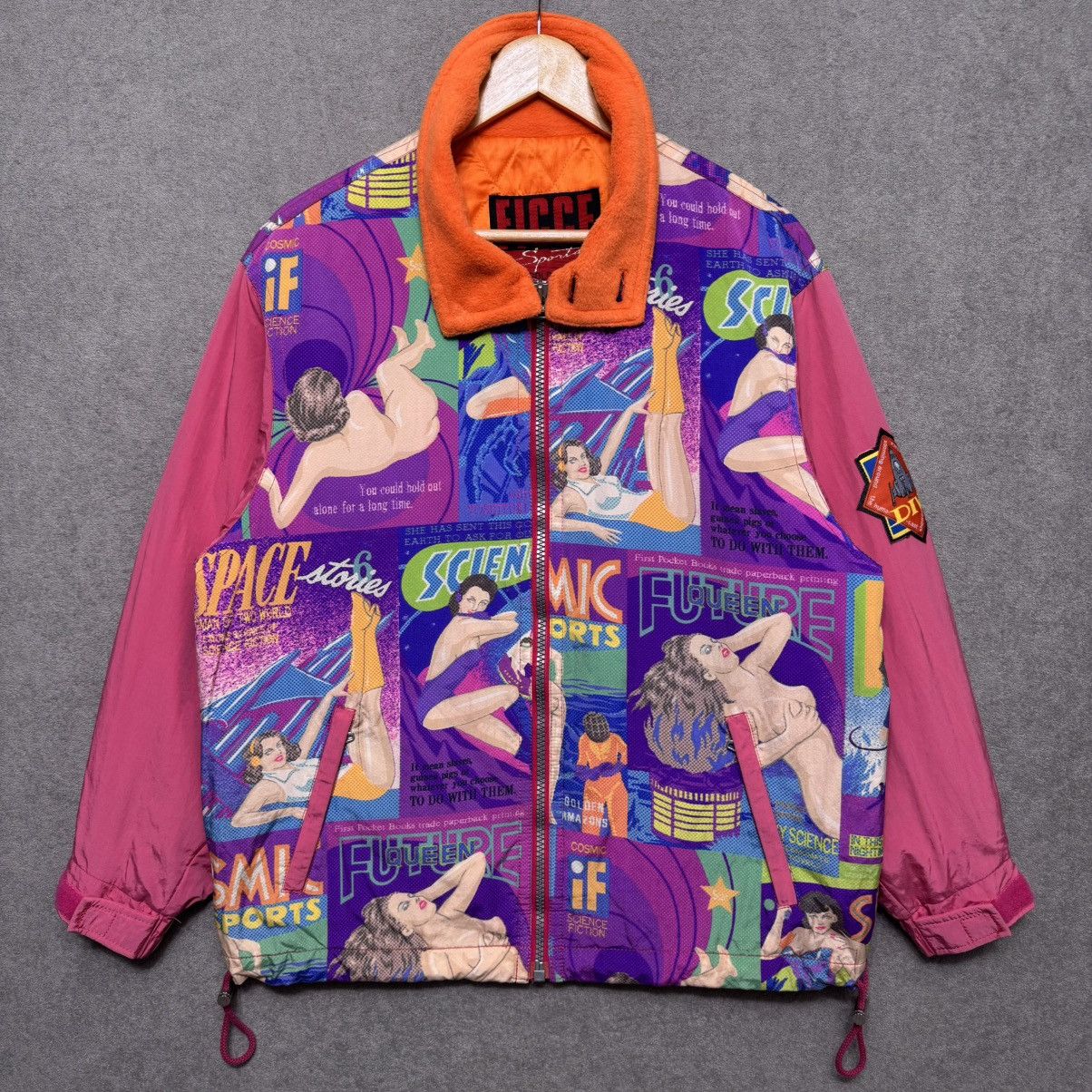 Goldwin 90s Ficce Uomo Yoshiyuki Konishi Cosmic Sci-Fi Jacket Size US S / EU 44-46 / 1 - 6 Thumbnail