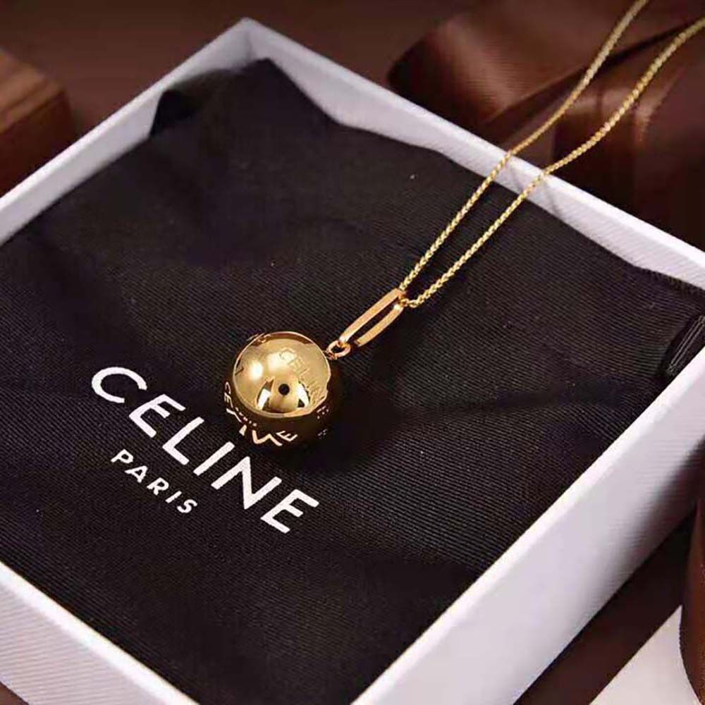Celine o1bcso1str1024 Size: OS/ Separables Boule Pendant in Gold Size ONE SIZE - 3 Thumbnail