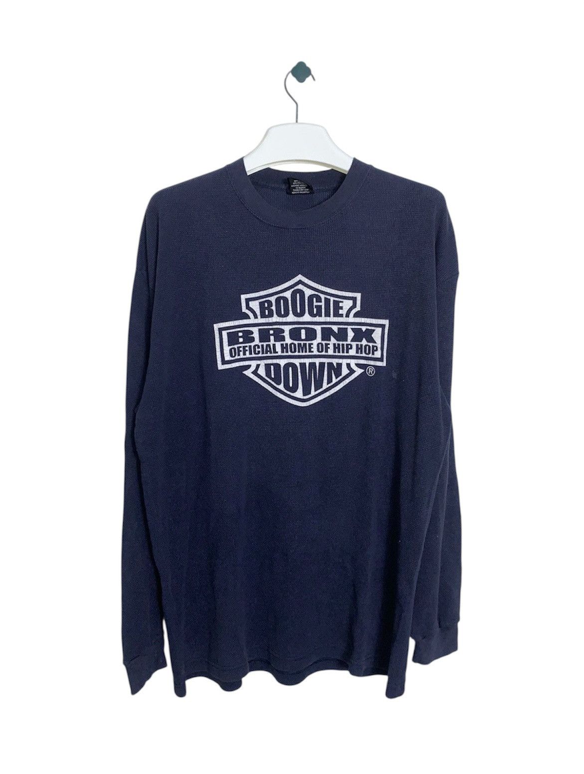 Band Tees 90’s Man parrish boogie Down Bronx thermal long sleeve Size US XL / EU 56 / 4 - 1 Thumbnail