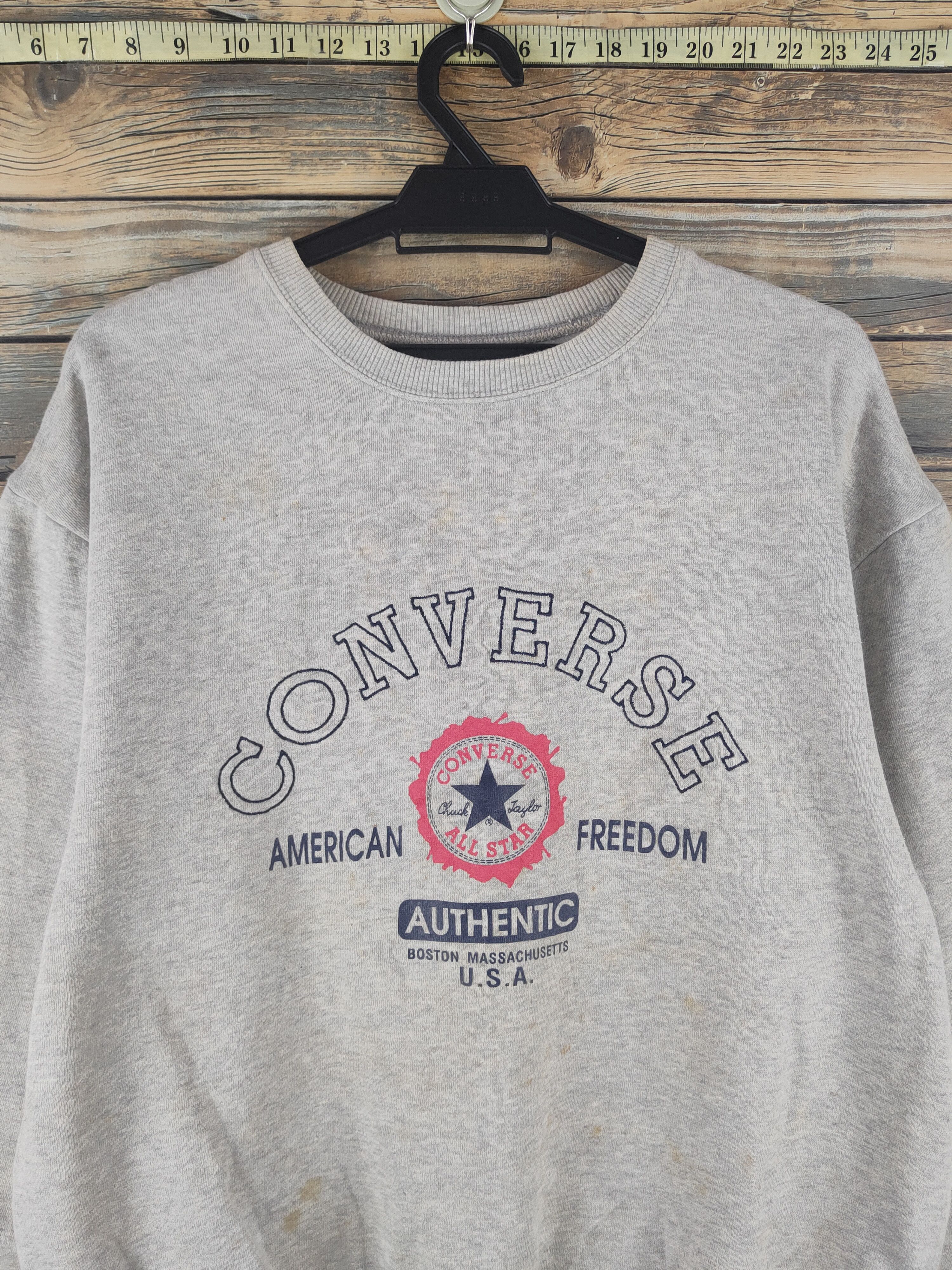 Converse Converse vintage Gray Sweatshirts #S2867 Size US M / EU 48-50 / 2 - 2 Thumbnail